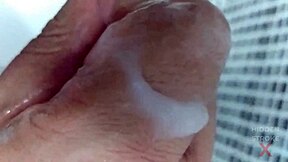 My condom breaks in intense toy masturbation cumshot