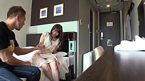 yo this cute japanese busty idol is taking huge cock so deep and hard