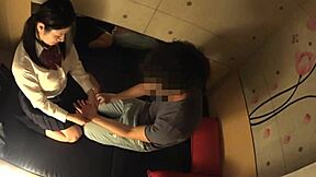 japanese busty schoolgirl gets her secret massage