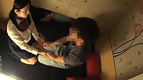 japanese busty schoolgirl gets her secret massage