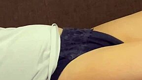 on july 9th 2025 my wife slept on the sofa so i filmed her then licked her boobs and pussy