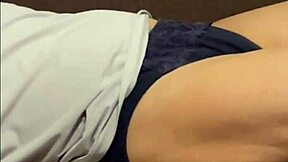 on july 9th 2025 my wife slept on the sofa so i filmed her then licked her boobs and pussy