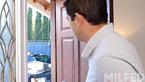 Milf Neighbor's Huge Ass Cumshot Thrill