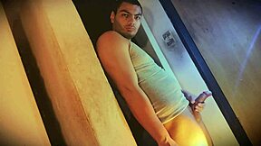 muscular stud pins her against wall thrusting big cock with sexy pelvic grinds