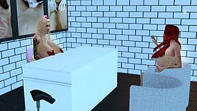 Horny Nurse Bella Pounds Big Tits Patient Mila in Hospital