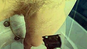 I've Had Enough Of That Forest On My Wife's Pussy So I Shaved Her Myself While She Rides Me Cowgirl In The Bathroom Shower