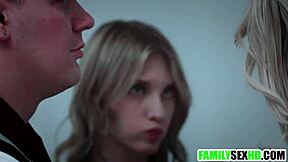 stepmom shows stepson and stepdaughter the ropes together