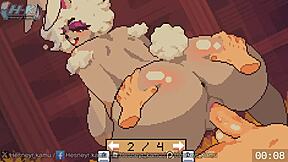 Big Ass Bunny Takes Sloppy Monster Cock Vaginal Pounding