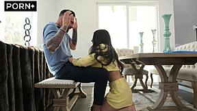 lucky client scores latina pussy deal with tight wet folds and creampie finish