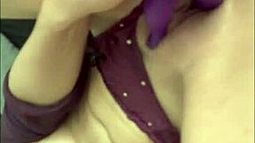 mira grabs her dildo and masturbates her wet latina pussy solo inviting you to join