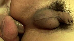 Thai ladyboy anna's petite ass stretched wide by massive dick in bed doggystyle