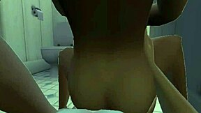 romantic shower fantasy with latina in leather bathing her tight vagina sensually