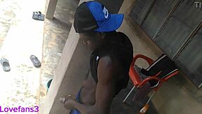 Big Ass Tries Pushing Deep Cum Out After BBC Anal Enema. Huge Cock Fills Her Then She Strains Hard