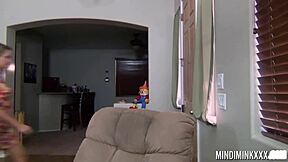 great ass milf mindi mink tempts in her first steamy lesbian massage