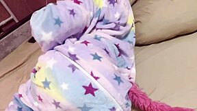 stepdaughter gasps in pleasure from stepfather's first deep anal creampie