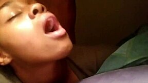 boyfriend's intense blowbang floods my huge curvy ass