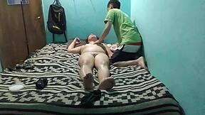 intimate latina massage turns into naked groping