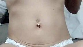 latina wife undresses solo showing natural tits and nipples