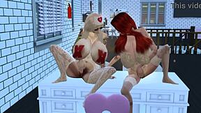 Horny Nurse Bella Pounds Big Tits Patient Mila in Hospital