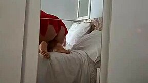 Mom Slips Cream Over Lingerie Panties In Sexy Solo Undress