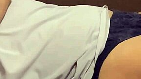 on july 9th 2025 my wife slept on the sofa so i filmed her then licked her boobs and pussy