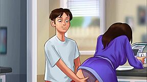 i cummed deep inside my stepmother's shaved pussy in missionary