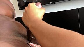 Amateur couple nysdel starts week with oily massage handjob and exotic cock licking