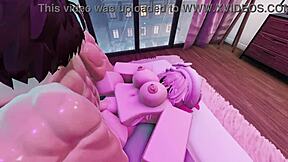 petite slut begs for my monster cock pounding her tight pussy doggystyle in roblox condo