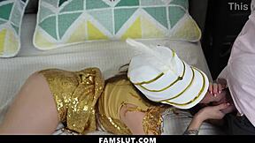 stepdaddy shows stepdaughter flute tricks with his tongue on her pussy then hardcore doggy pounding full movie