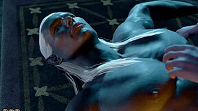 Bold monster penis seduction as nude Minthara bangs in BG3 naked playthrough sex scene