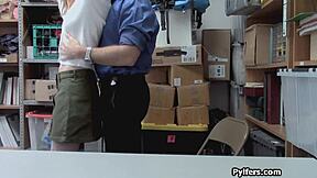 mall security drills cute redhead burglar hard in hidden cam hardcore fuck