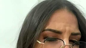 medusa teases with big dildo blowjob, titjob, and intense solo masturbation play