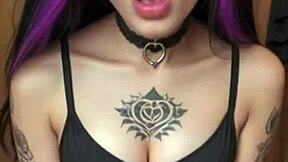 Nyxx Nympho Emo Goth Slut Waits Naked in Locker Room for Hard Big Cock Fuck