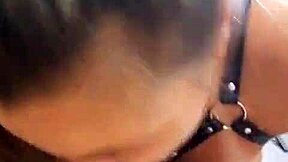 larissa lovebomb gags on old mans throbbing cock with huge tits bouncing