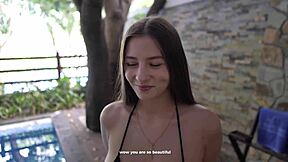 hey just watch this adorable busty teen get creampie after poolside nude shoot