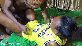 Husbands friend pounds my juicy ebony ass better than him