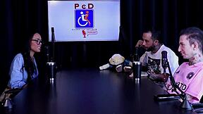 damn that hot morena alice vasconcelos sensually strips showin her huge gorgeous tits after sayin she turns bi when her ass fulla booze on sheer red