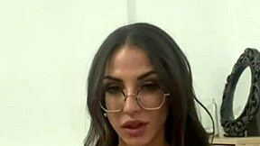 medusa teases with big dildo blowjob, titjob, and intense solo masturbation play