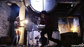 I can't believe how this ebony slave got her ass gaped in brutal interracial anal gangbang submission