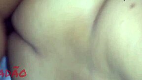 Explosive cumshot in fat latina whore's sideways ass