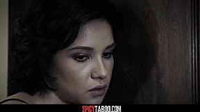 yo babysitter cadey mercury deepthroats hairy monster cock in taboo petite teen reality