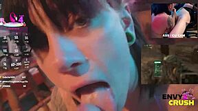 Gamer Girl Teases Cock In Kitty Bikini