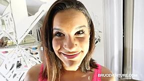 Eden Sinclair Deepthroats Stepbrother Bruce's Monster Cock