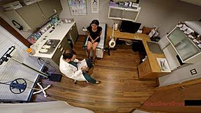 doctor tampa intensely examines yesenia sparkles small tits physical