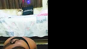 Latina milf dances sensually in lingerie then fists big pussy to creampie orgasm