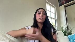 violet myers teases big tits and ass backstage before going deeper