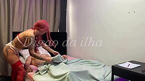 nurse gave sloppy blowjob rode hard took creampie in fat ass