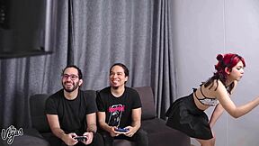 my buddy's petite latina girlfriend cindy luna begs for our double penetration with big cocks bareback