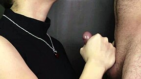 guy blasts thick cumshot all over heart shaped necklace fetish