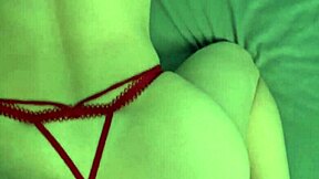 Handcuffed Christmas Elf's Amazing Ass Awaits Your Command on Bed